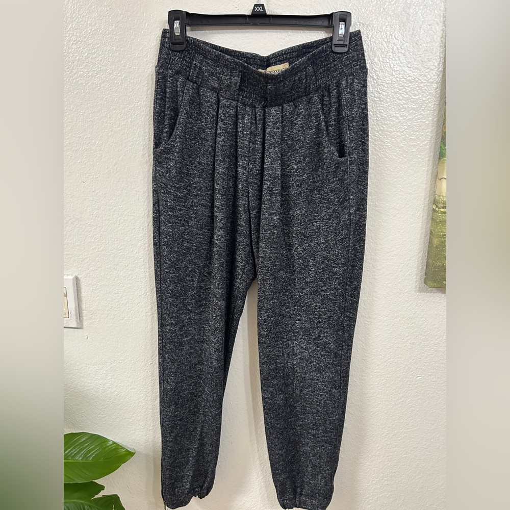 Democracy Womens Gray Pull On Stretch Zip Ankle DRing Waisted Jogger Pants Small
